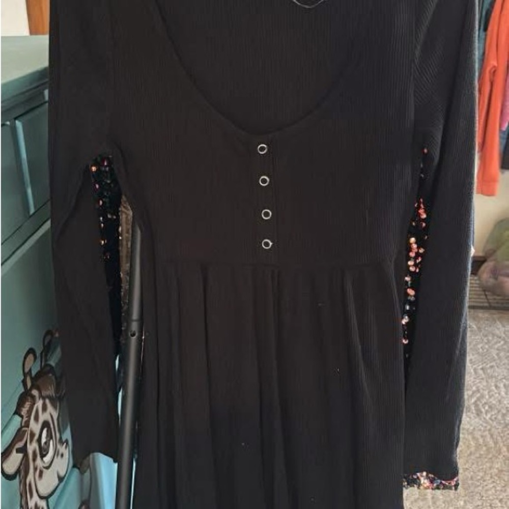 Wild Fable Black Long Sleeve Dress
